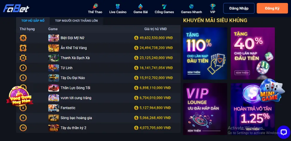 Các chương trình khuyến mãi Kuwin24 Win